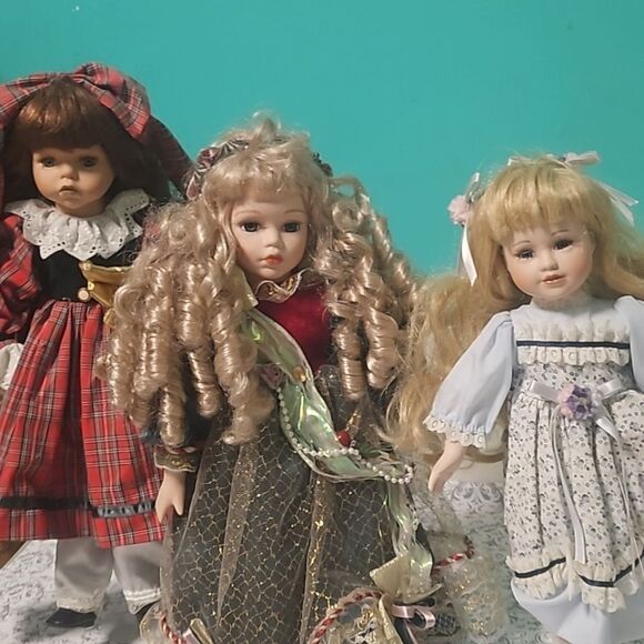 Vintage Haunted Seymour Mann Connoisseur Porcelain Doll Lot 3 Creepy - Picture 16 of 16